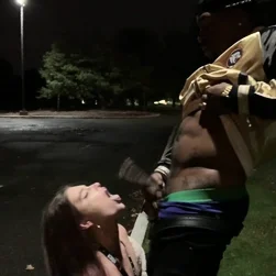 CFNM Tease Turns Into Rough Interracial Outdoor Fuck in Public