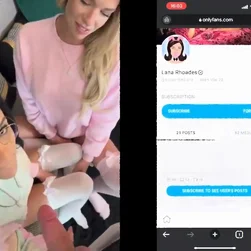 Hot college threesome sex with Two Young Beauties