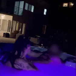 Blonde Bitch Sucking Black Dick In Jacuzzi BBC Madness