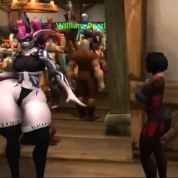 Thicc BLACKED Semen Demon Elf Bimbo Twerks and Begs for BBC