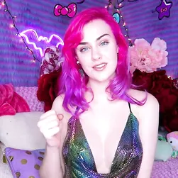 Pink-Haired Babe JOI Bikini Tease and Big Tits Bounce