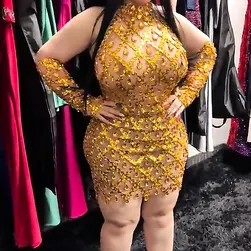 That Dress Screams "Fill Me" — I’m Ready To Ram My Cock Deep Inside ????