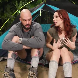 Horny Trans Campers Ride Deep in the Woods and Take Cum Under the Open Sky