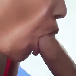 Mouth Queen Blowjob Specialist Works That Cock Like A Pro