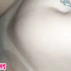 Beautiful latina drenched in creampie while moaning like a real homemade slut