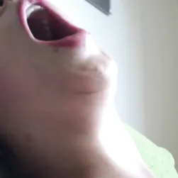 Sexy Slut Masturbating Hard With Her Mouth Wide Open In Ecstasy