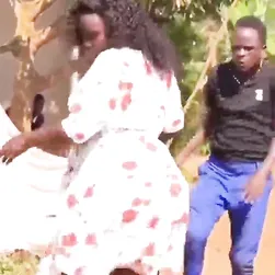 Thick African Booty Bouncing Outdoors