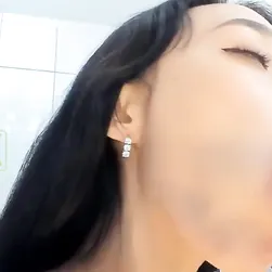 Asian Sweetheart Gives a Wet Deep Blow