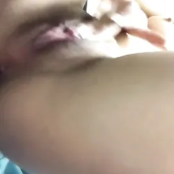 Skinny Babe With a Juicy Pussy Showing It All