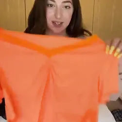 Babe With Big Perfect Boobs Teasing the Camera