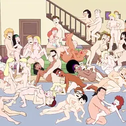Mega Orgy Cartoon Special — American Dad Gone Wild
