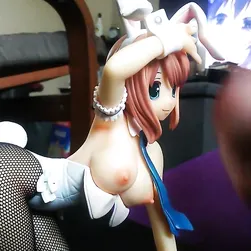Anime Bunny Girl Gets Covered In A Wet Fantasy Storm