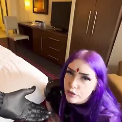 Thick Purple-Haired Goth Whore Gets Destroyed by BBC