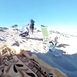 Italian MILF Massaged And Seduced By African On The Beach